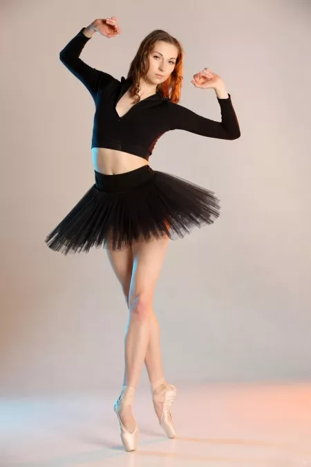 Элегантная балерина в фотосессии